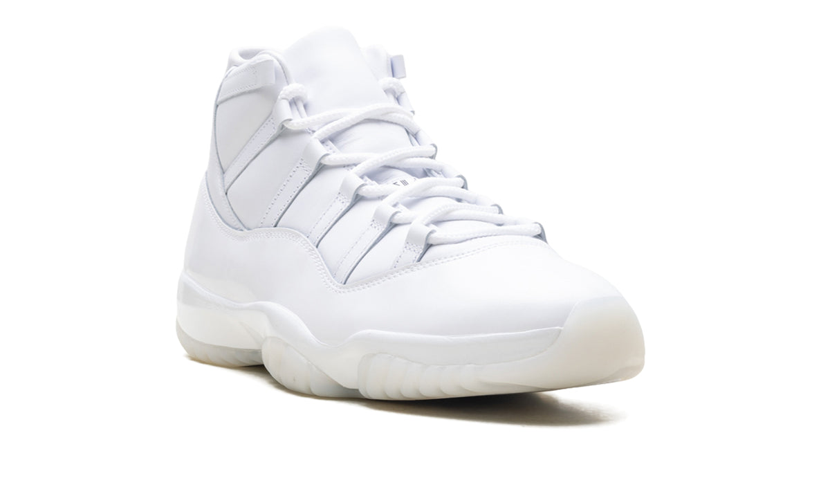 Air Jordan 11 Retro Sneakers - All White with Translucent Outsole