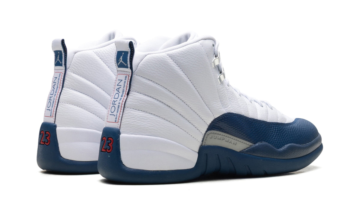 Air Jordan 12 Sneakers – White & Navy