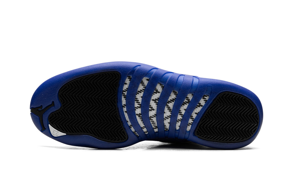 Air Jordan 12 Sneakers in White & Royal Blue