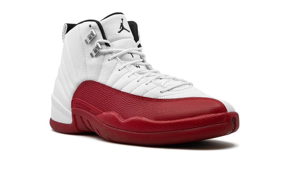 Air Jordan 12 Retro "Cherry" High-Top Sneakers - White & Red