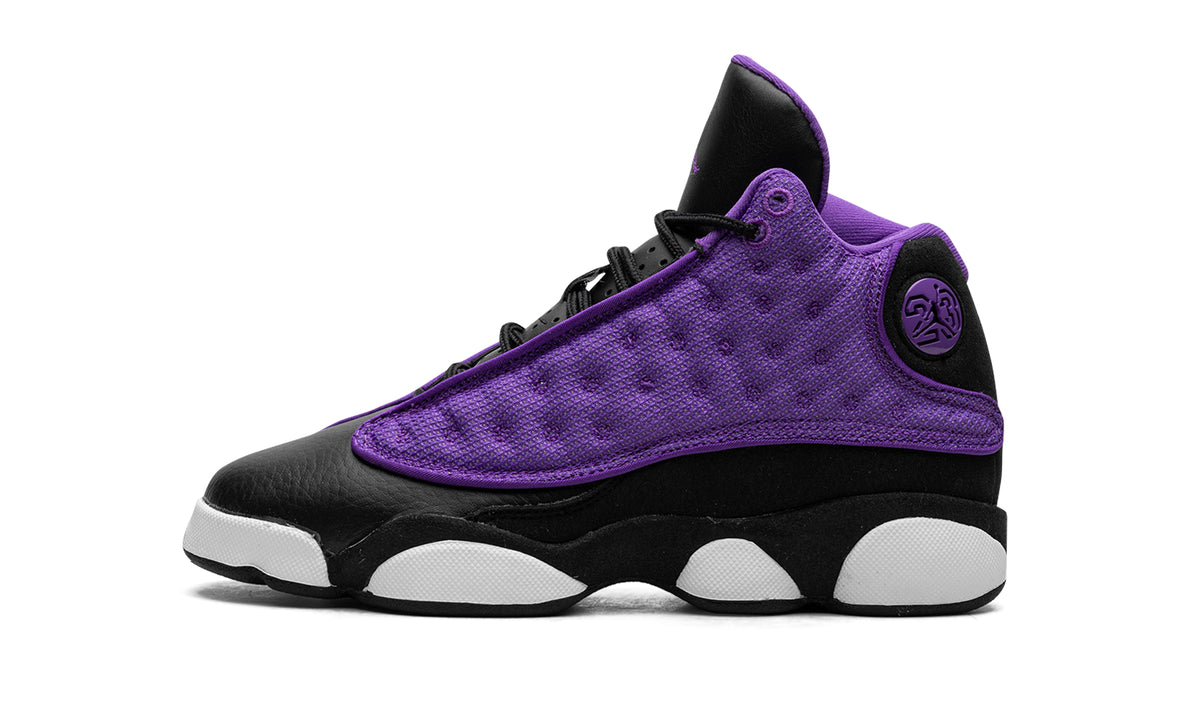 Air Jordan 13 Retro Sneakers - Purple & Black with White Sole Pods