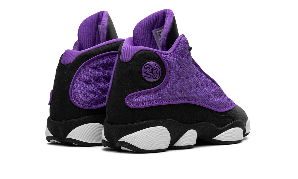Air Jordan 13 Retro Sneakers - Purple & Black with White Sole Pods