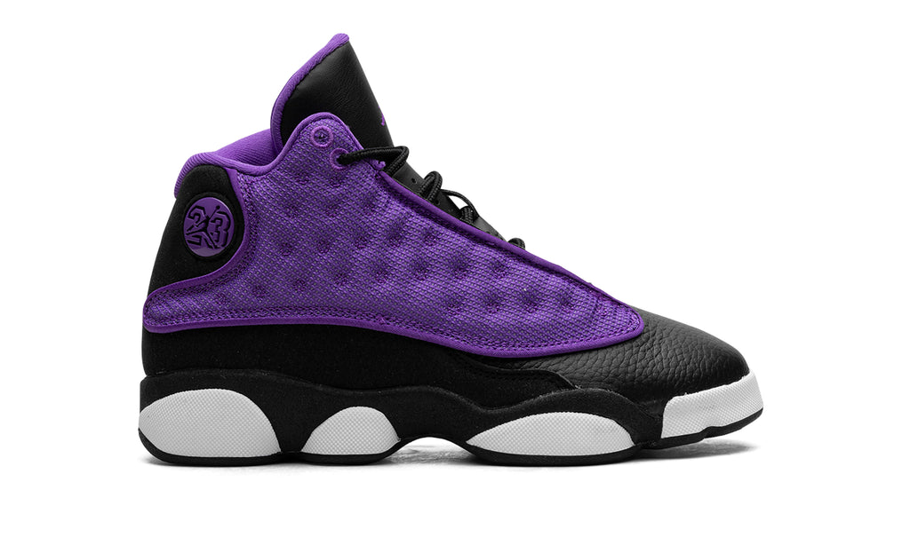 Air Jordan 13 Retro Sneakers - Purple & Black with White Sole Pods