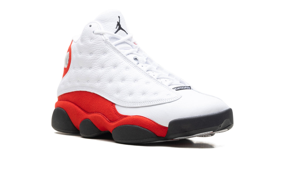 Air Jordan 13 Sneakers – White, Red & Black
