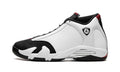 Air Jordan 14 Sneakers – White, Black & Red