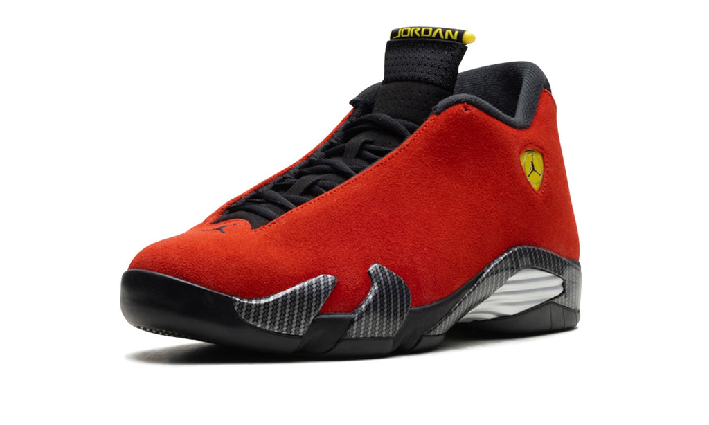 Air Jordan 14 Sneakers - Red, Black & Yellow