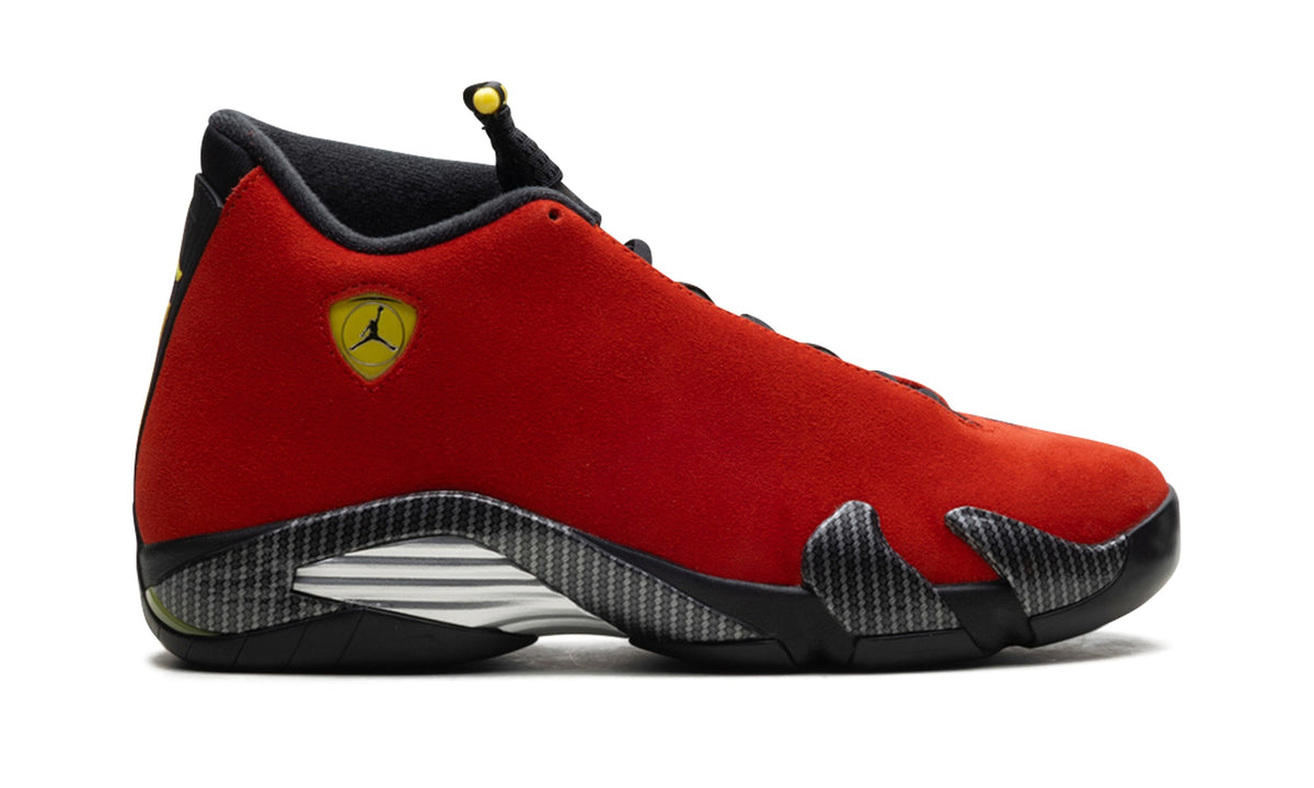Air Jordan 14 Sneakers - Red, Black & Yellow