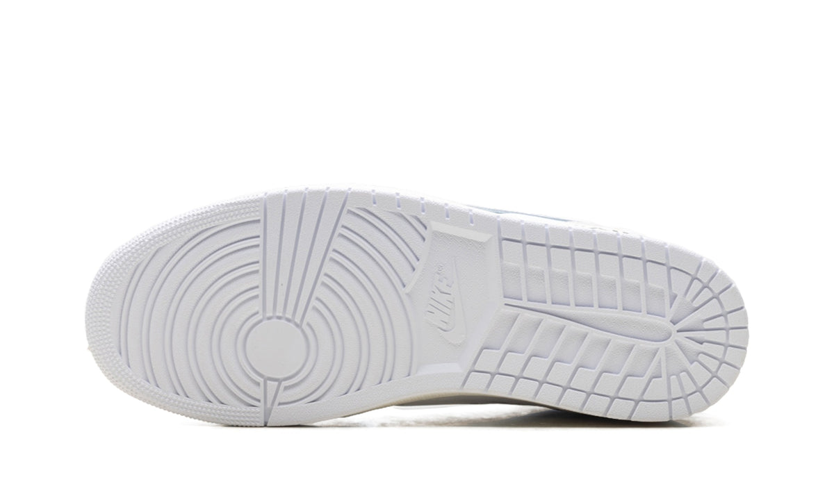 Air Jordan 1 High Top Sneakers in White & Grey