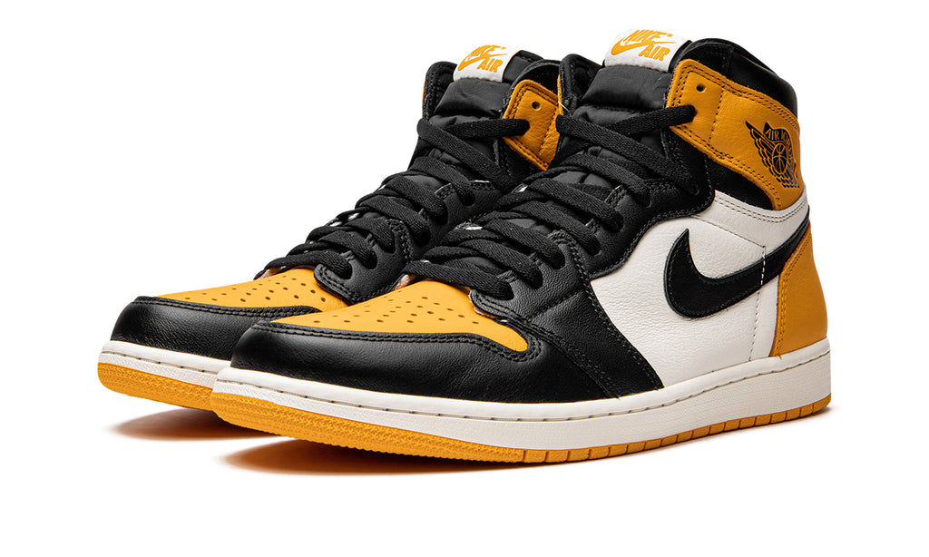 Air Jordan 1 Retro High OG "Yellow Toe" Sneakers - Yellow, Black & White