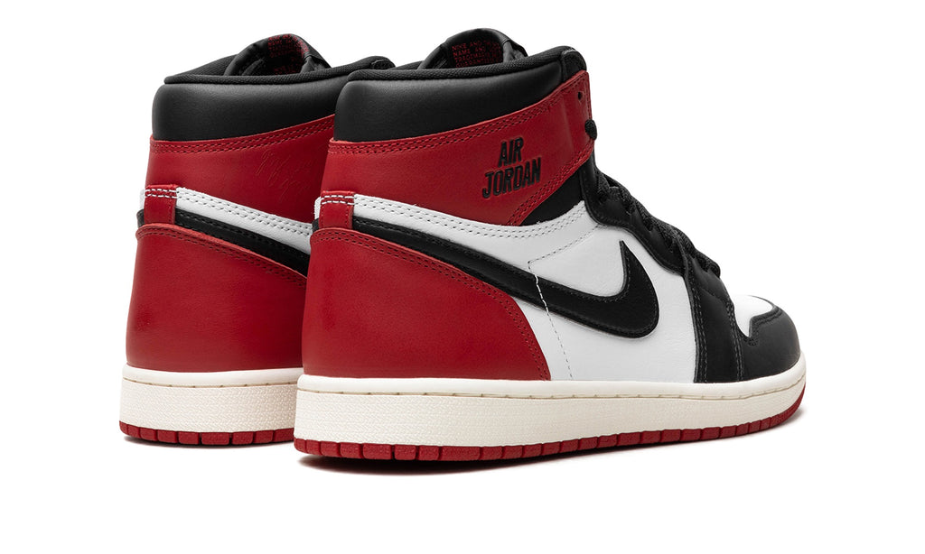 Air Jordan 1 High Sneakers – White, Black & Red