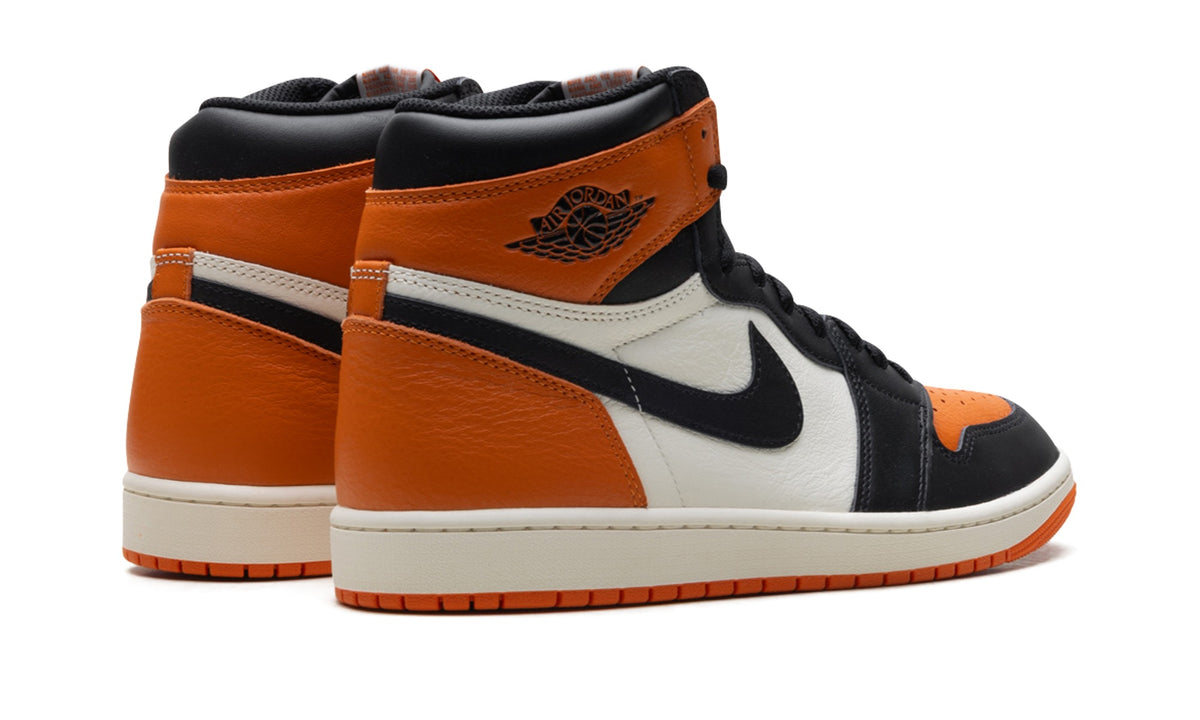Air Jordan 1 High Sneakers – Orange, Black & White