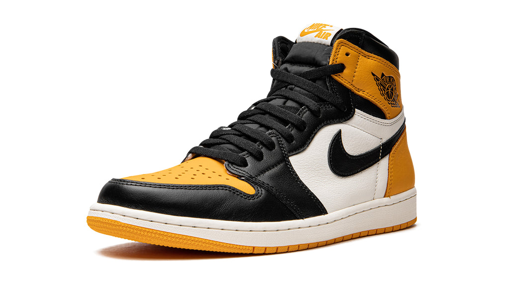 Air Jordan 1 Retro High OG "Yellow Toe" Sneakers - Yellow, Black & White