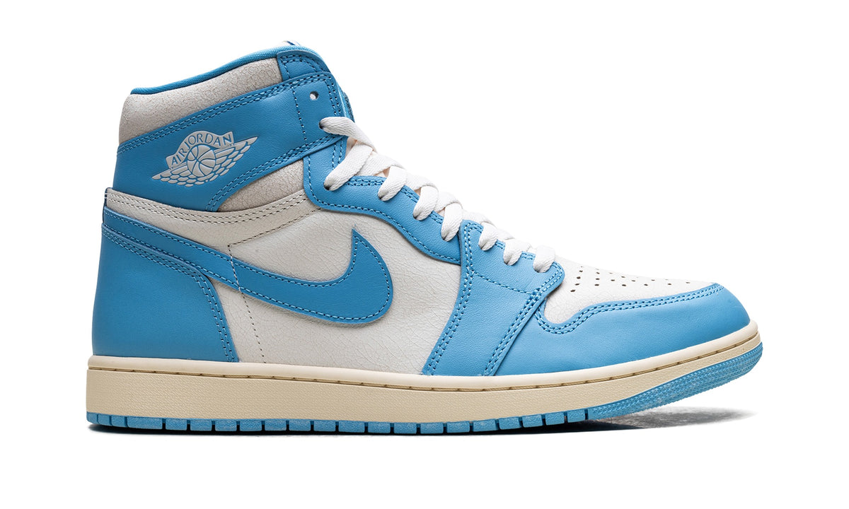 Air Jordan 1 High OG High-Top Sneakers in White & Blue