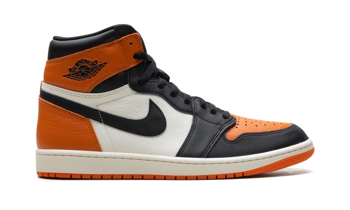 Air Jordan 1 High Sneakers – Orange, Black & White