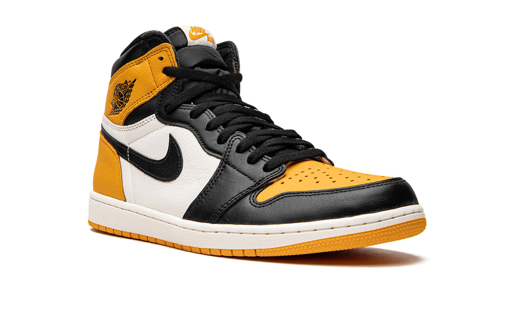 Air Jordan 1 Retro High OG "Yellow Toe" Sneakers - Yellow, Black & White