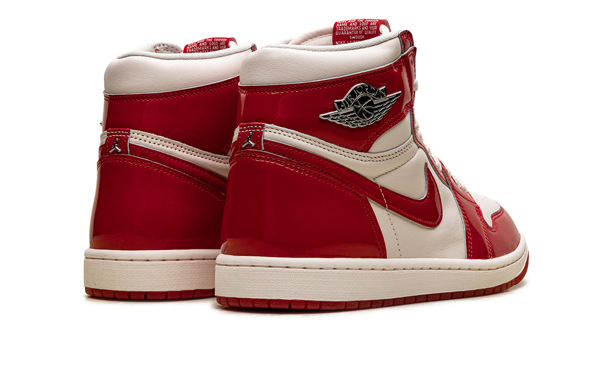 Air Jordan 1 High OG Sneakers - Glossy Red & Cream White