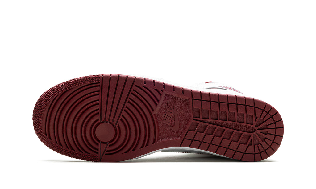 Air Jordan 1 High '85 "Metallic Burgundy" Sneakers - White & Burgundy