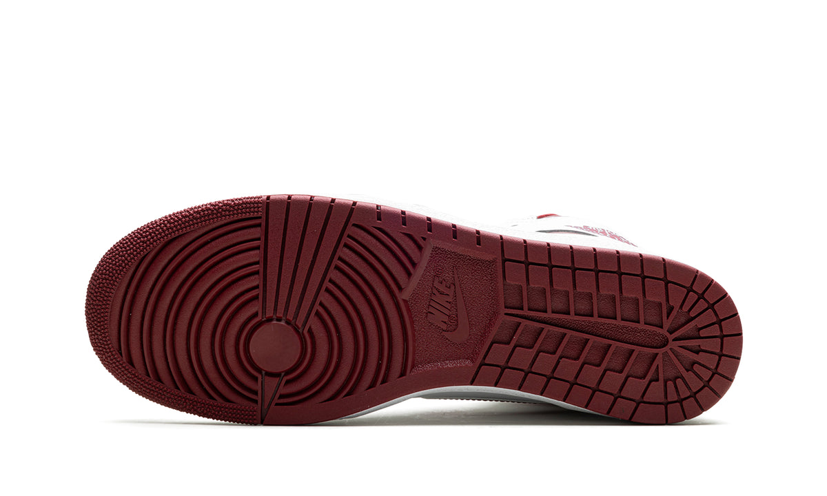 Air Jordan 1 High '85 "Metallic Burgundy" Sneakers - White & Burgundy