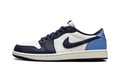 Air Jordan 1 Low Sneakers in Black, White & Royal Blue
