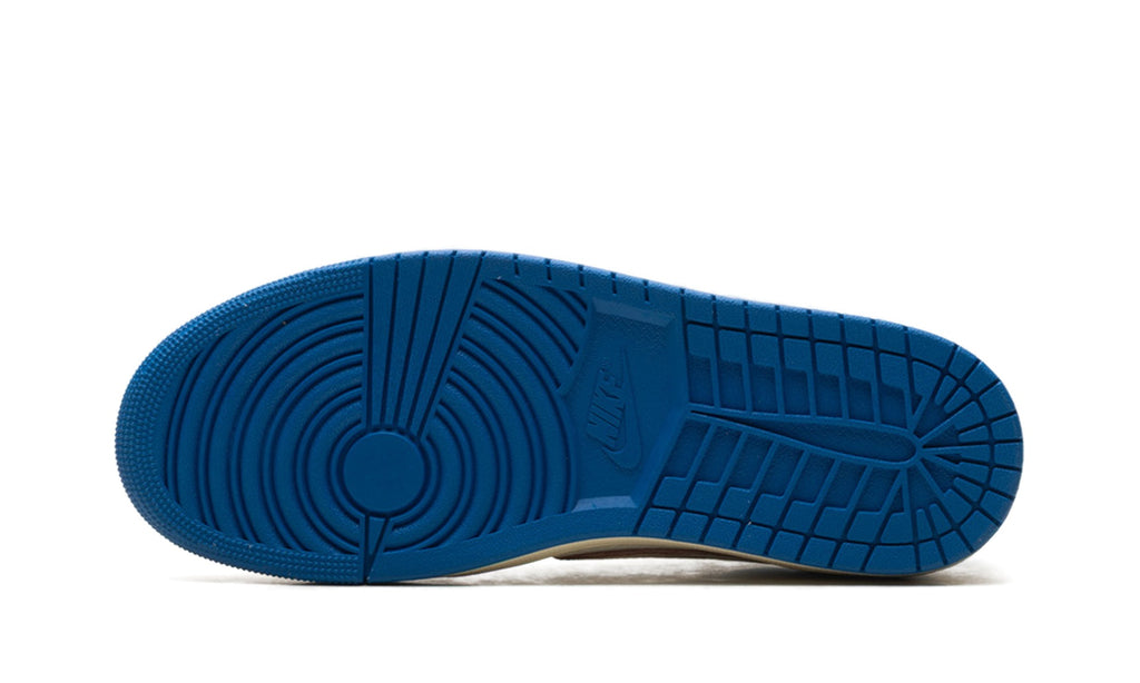 Air Jordan 1 Low Sneakers in White & Royal Blue