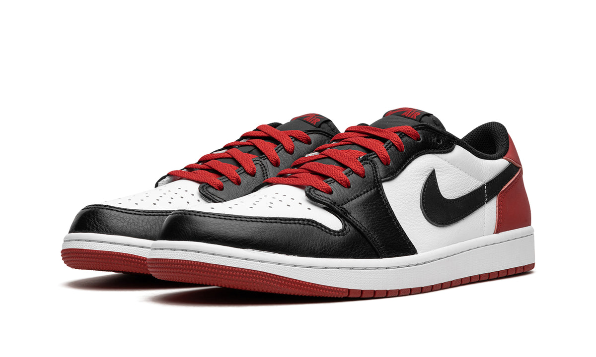Air Jordan 1 Low OG Sneakers - Black, White and Red