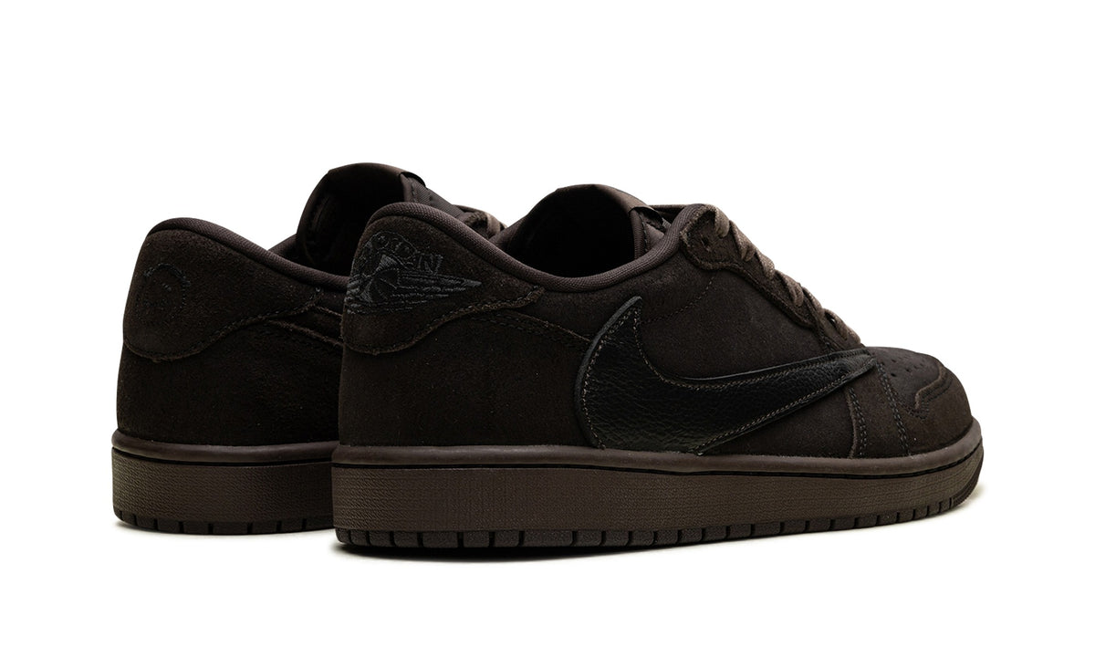 Travis Scott x Air Jordan 1 Low Sneakers – Black & Dark Brown