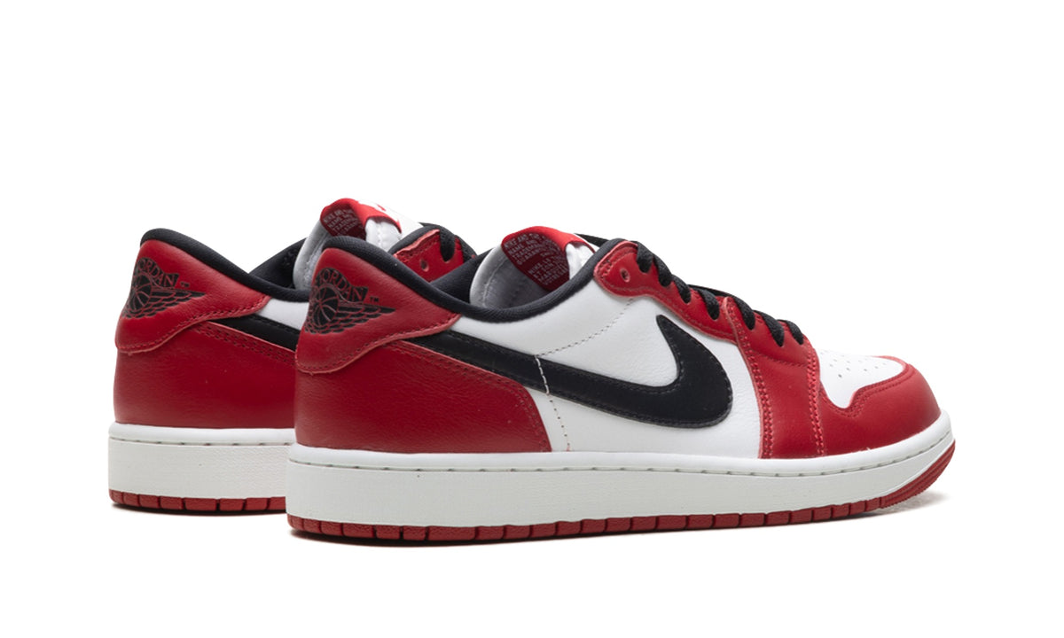 Air Jordan 1 Low Sneakers – Red, White & Black