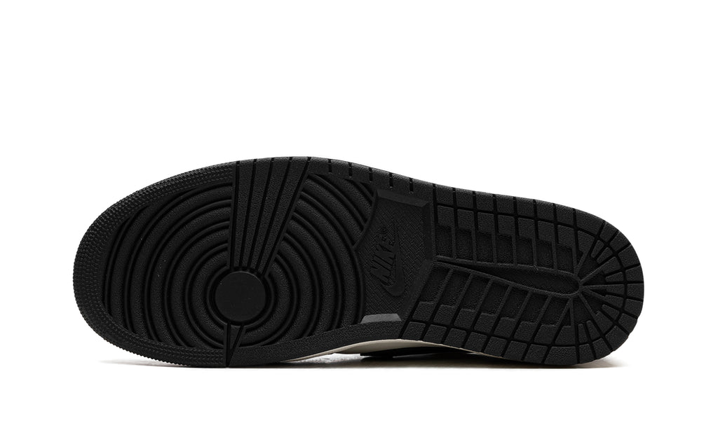 Air Jordan 1 Low OG Sneakers - Black, White & Brown with Off-White Midsole
