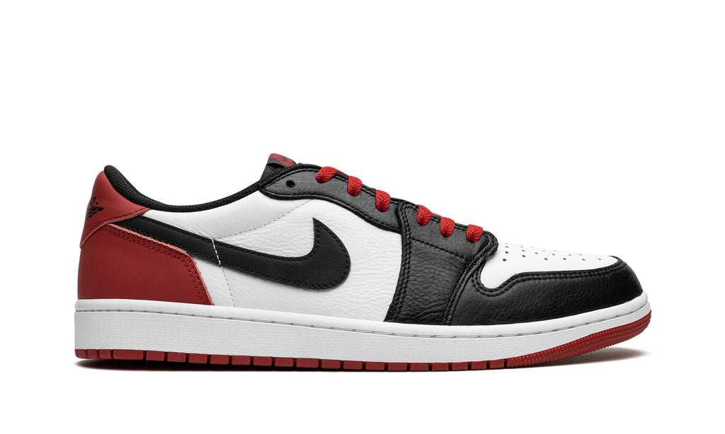 Air Jordan 1 Low OG Sneakers - Black, White and Red