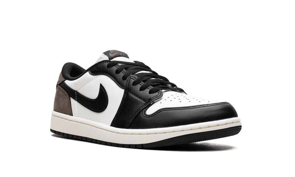 Air Jordan 1 Low OG Sneakers - Black, White & Brown with Off-White Midsole