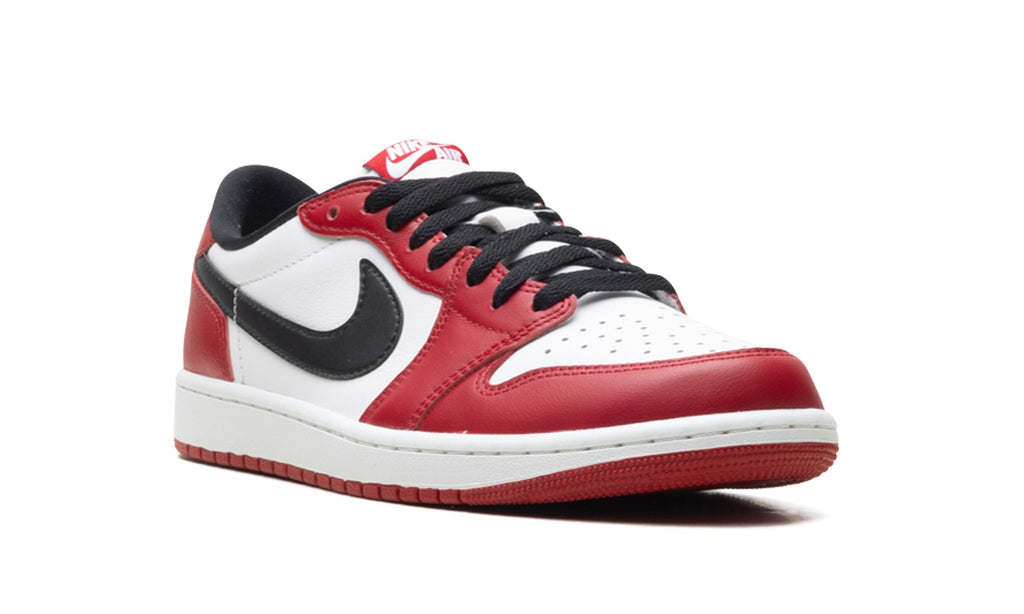 Air Jordan 1 Low Sneakers – Red, White & Black
