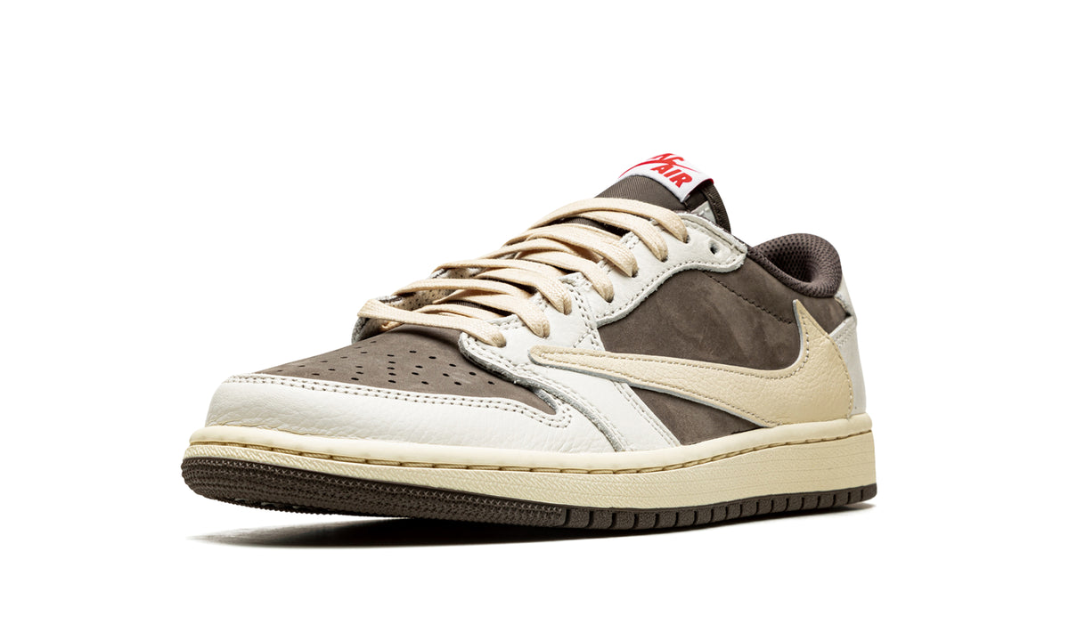 Travis Scott x Air Jordan 1 Low OG Reverse Mocha Sneakers - Brown, White & Sail