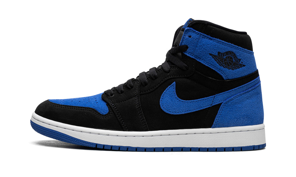 Air Jordan 1 Retro High OG Sneakers - Black/Royal Blue with White Midsole