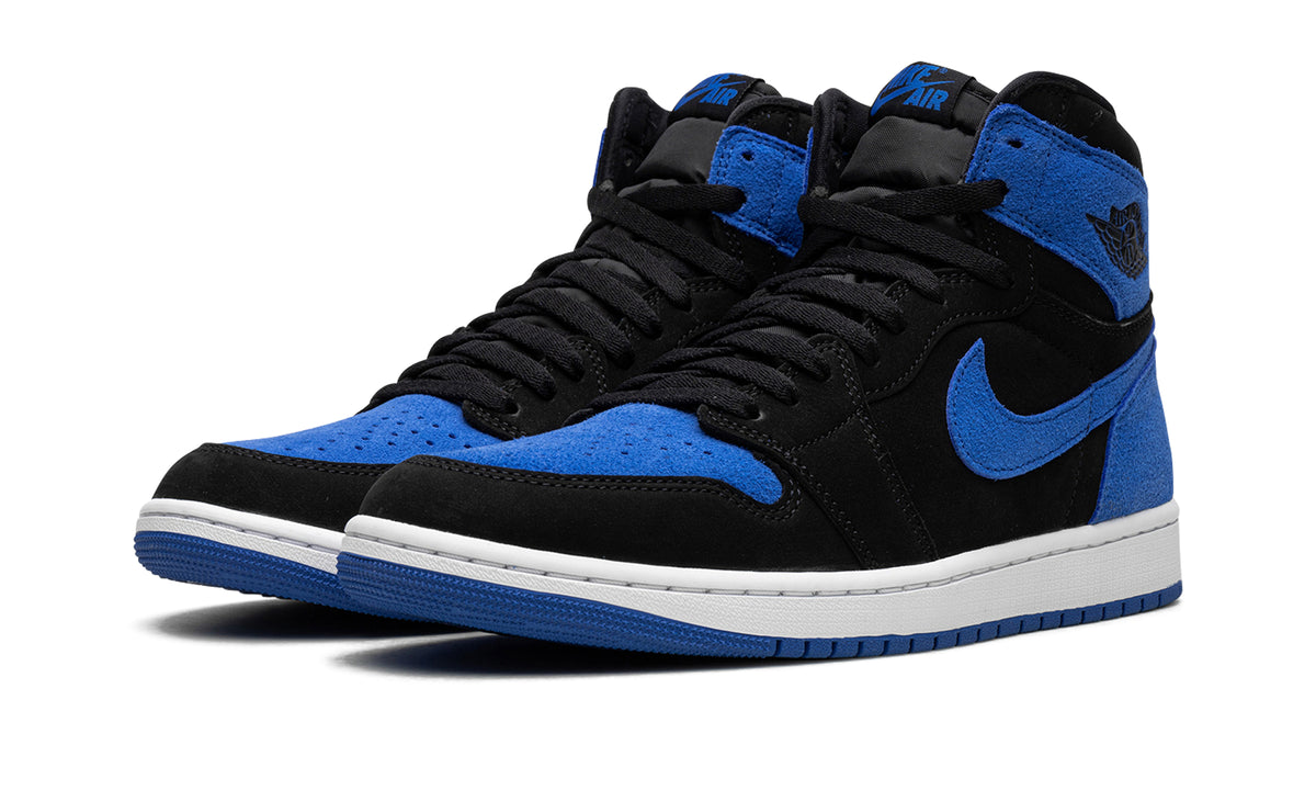 Air Jordan 1 Retro High OG Sneakers - Black/Royal Blue with White Midsole