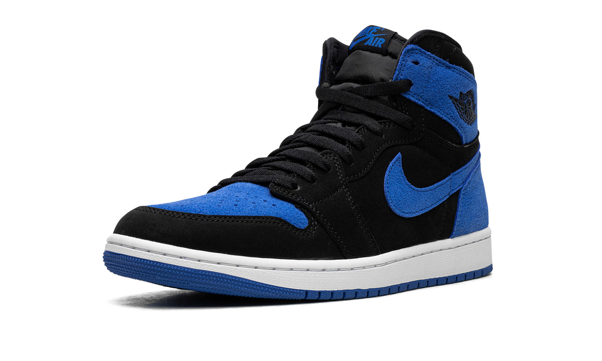 Air Jordan 1 Retro High OG Sneakers - Black/Royal Blue with White Midsole
