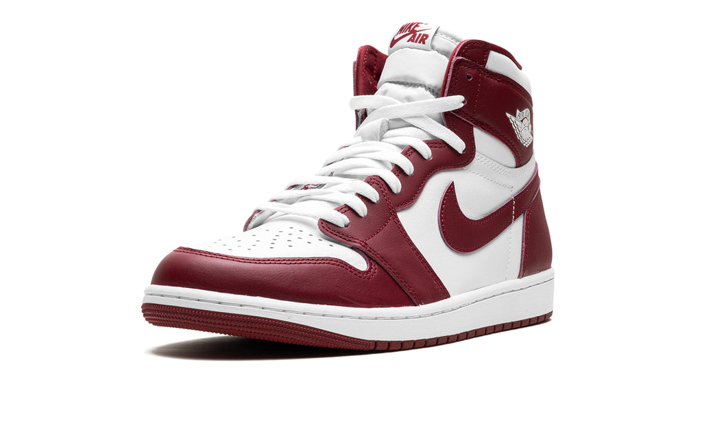 Air Jordan 1 Retro High OG Sneakers - Burgundy and White