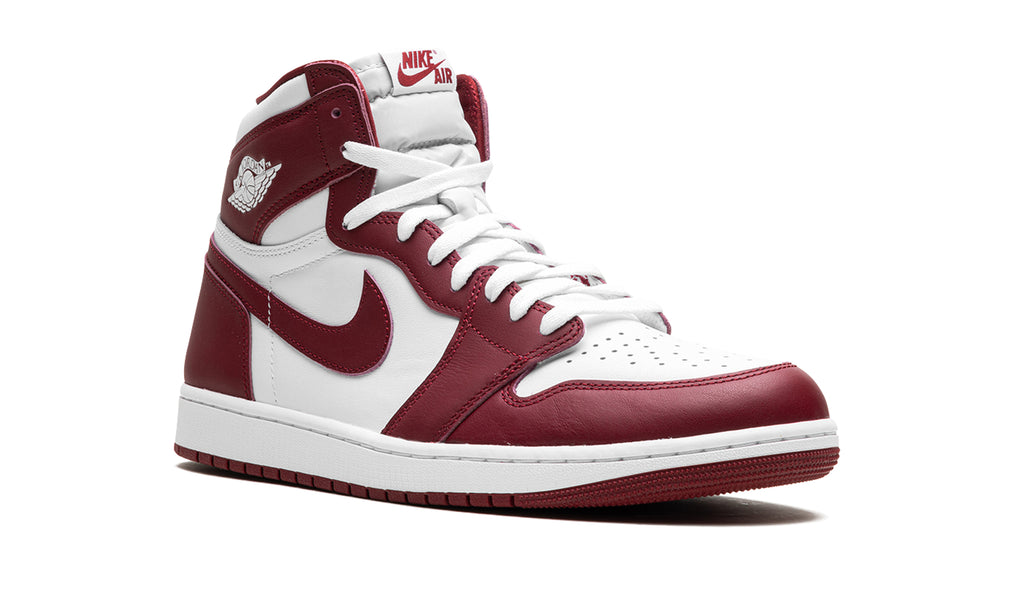 Air Jordan 1 Retro High OG Sneakers - Burgundy and White