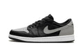 Air Jordan 1 Retro Low OG Sneakers - Black and Gray with White Midsole