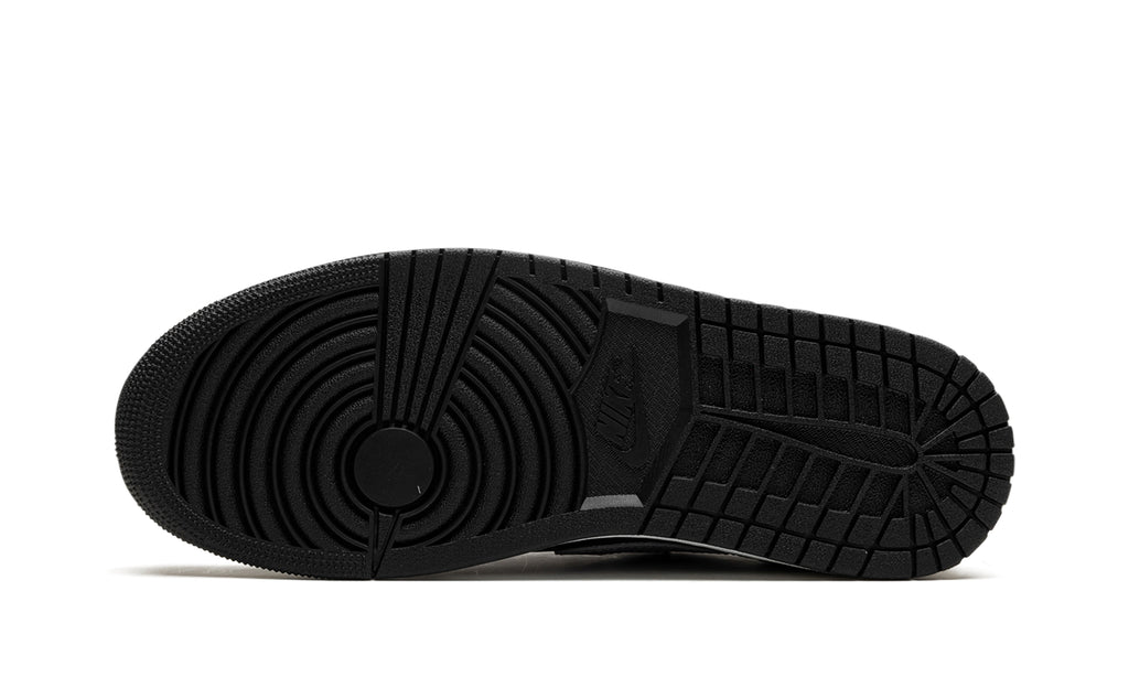 Air Jordan 1 Retro Low OG Sneakers - Black and Gray with White Midsole