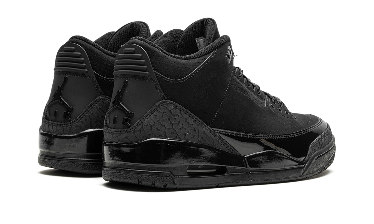 Air Jordan 3 Sneakers – Triple Black