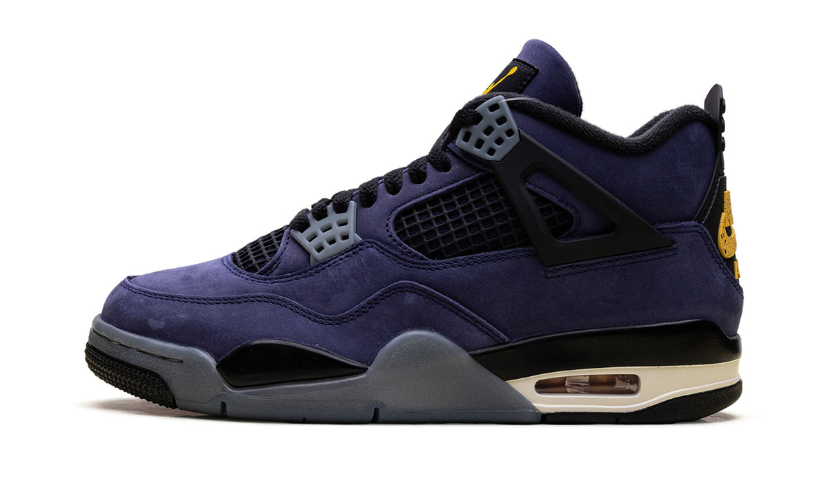 Air Jordan 4 Sneakers in Navy & White
