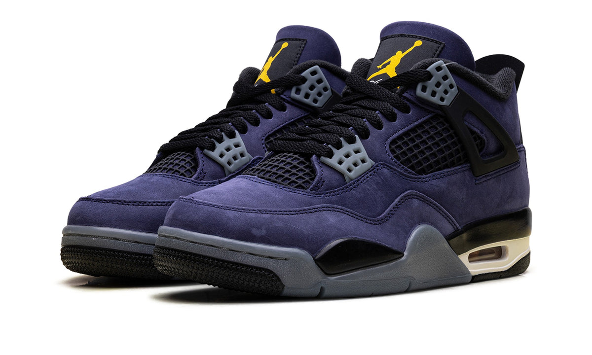 Air Jordan 4 Sneakers in Navy & White