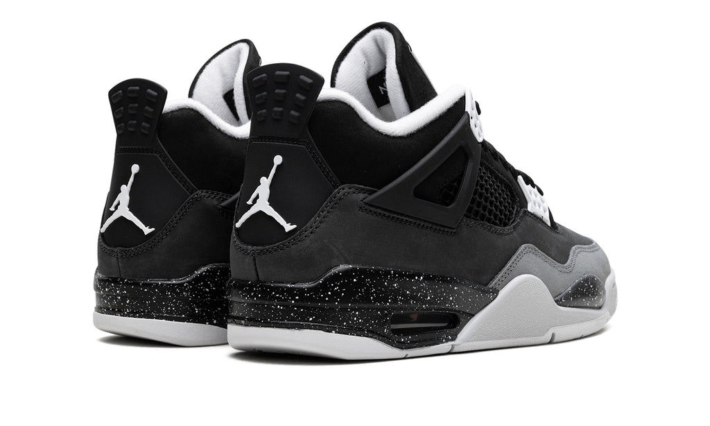 Air Jordan 4 Sneakers – Black, Grey & White