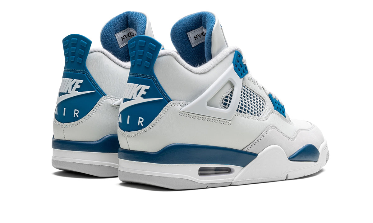 Air Jordan 4 Sneakers – White & Blue
