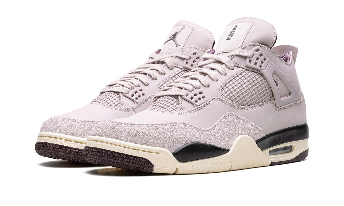 A Ma Maniére x Air Jordan 4 Retro Sneakers - Pale Mauve, Black & Cream