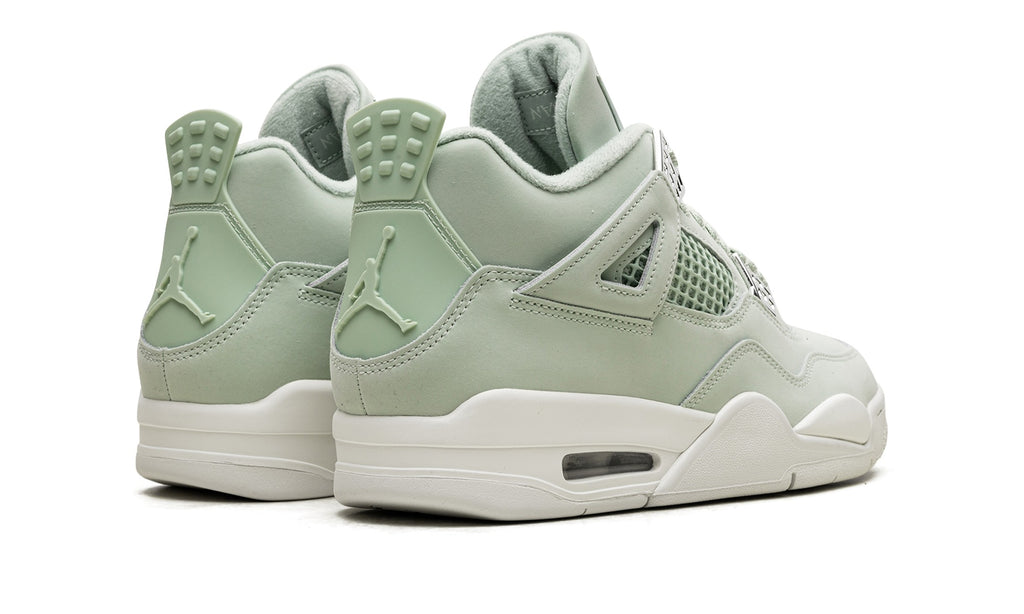 Jordan Mint Green Sneakers with Chrome Lace Wings