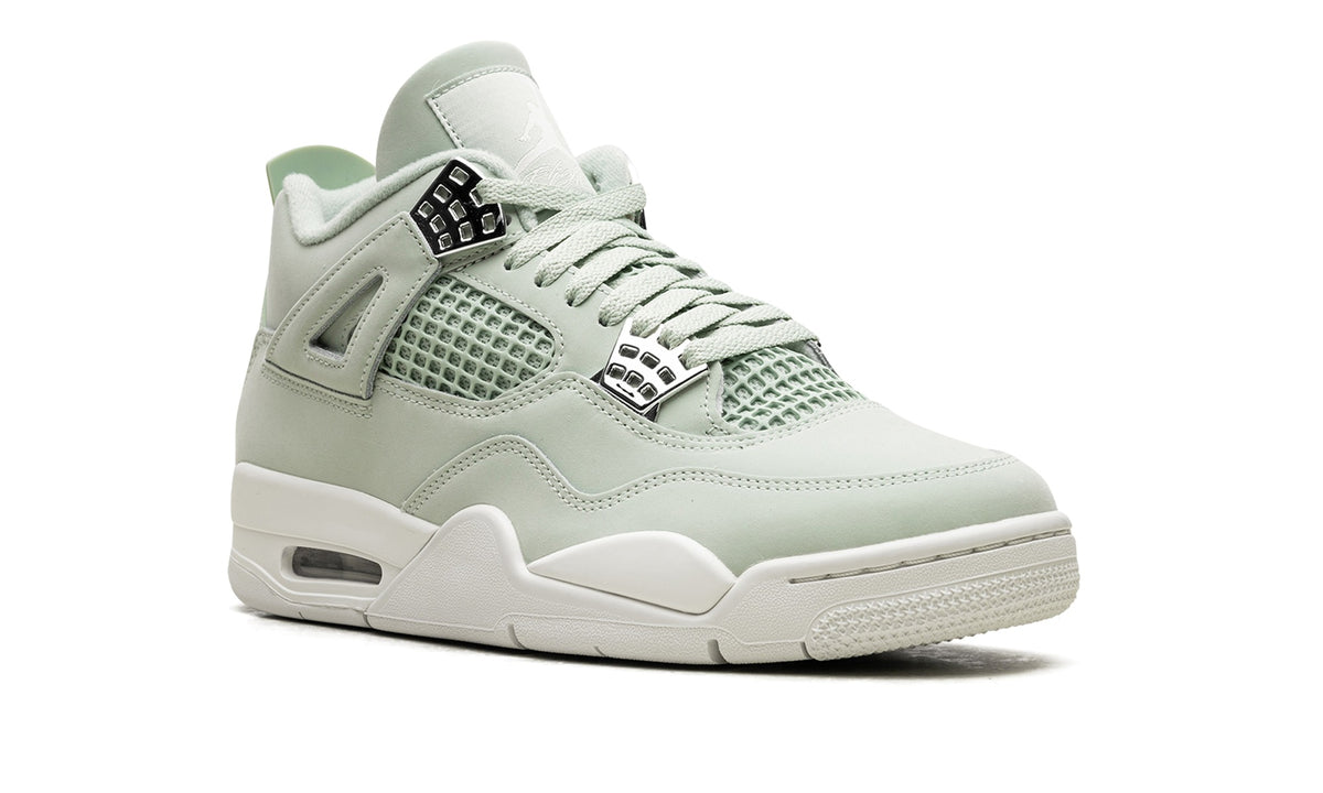 Jordan Mint Green Sneakers with Chrome Lace Wings