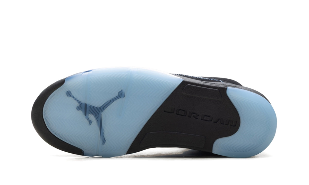 Air Jordan 5 High-Top Sneakers – Black, Light Blue & Silver