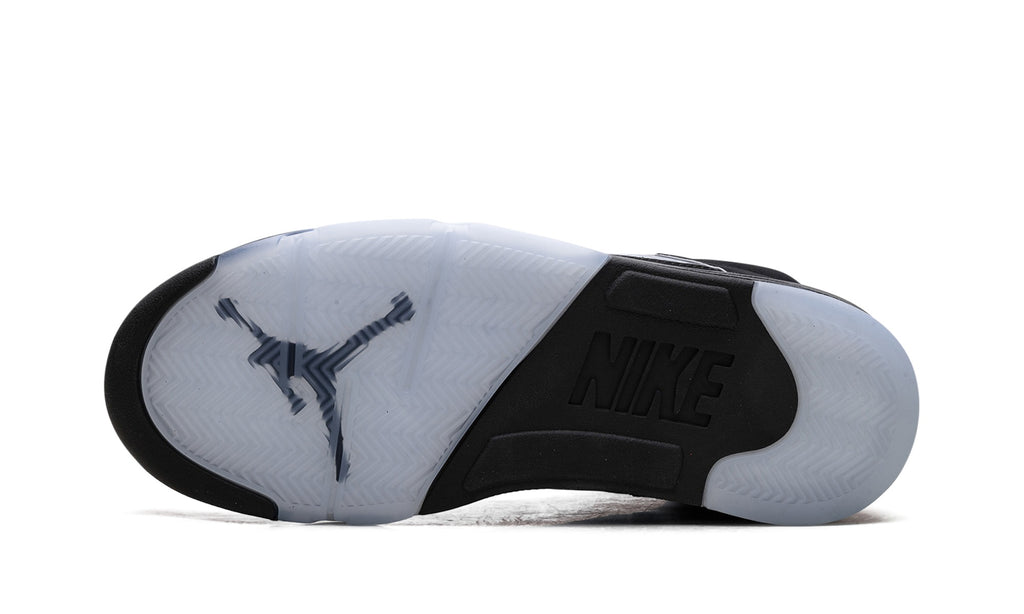 Air Jordan 5 Sneakers – Black & Metallic Silver