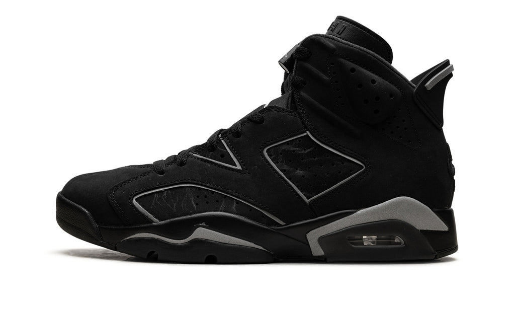 Air Jordan 6 Retro “Chrome” Sneakers – Black & Metallic Silver